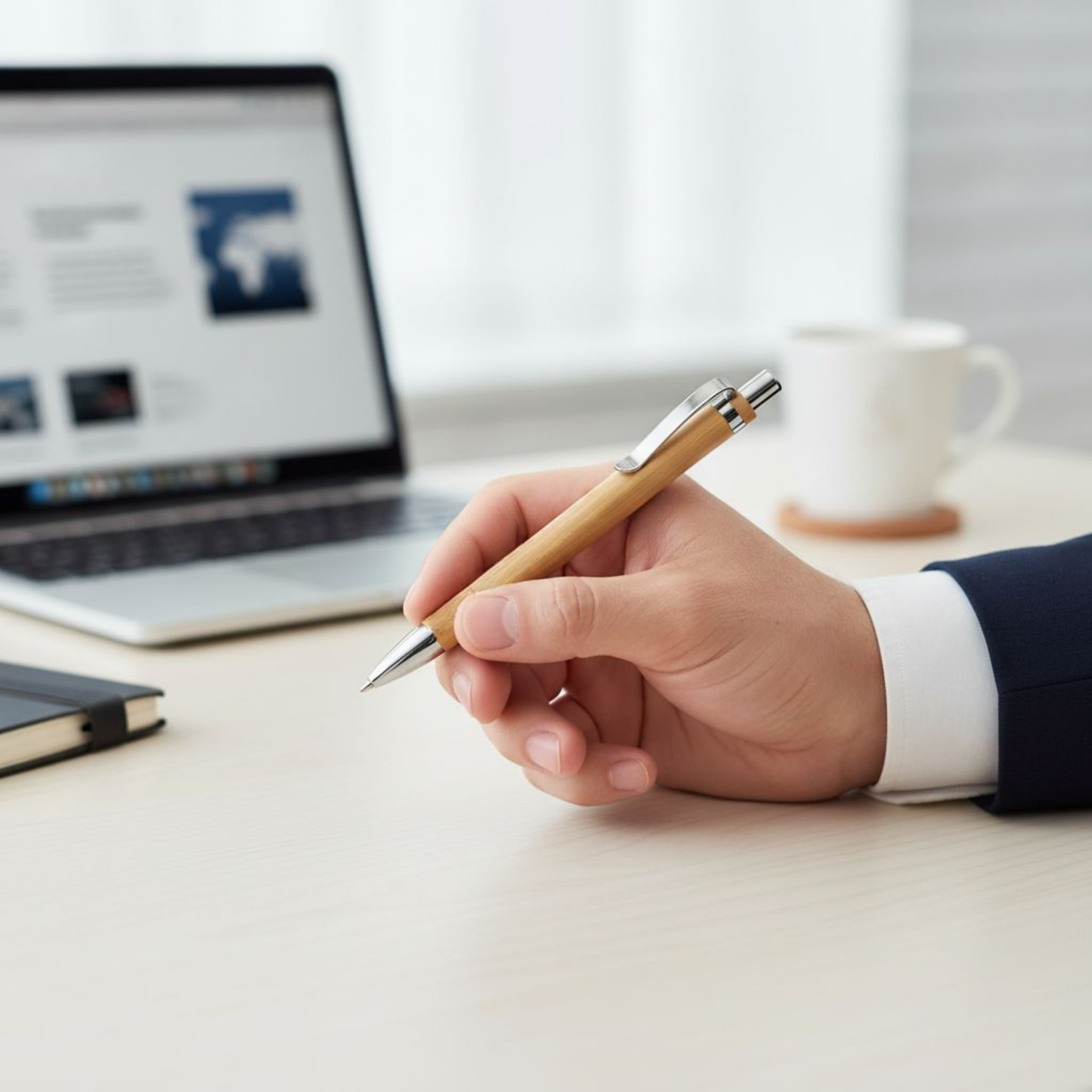 Custom Laser Engraved Bamboo Pen