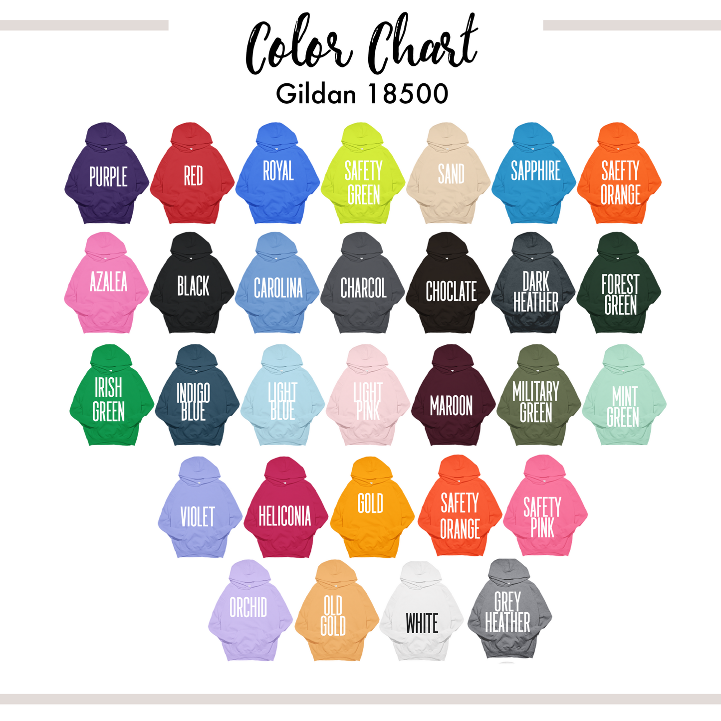 Gildan 18500 Heavy Blend Pullover Hoodie